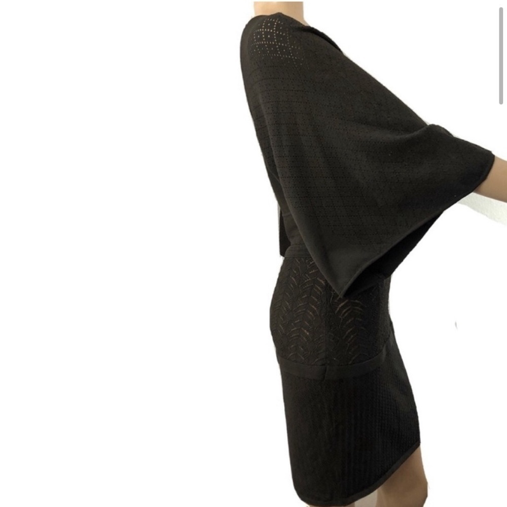 CATHERINE MALANDRINO knit kimono sleeve bodycon dress - Picture 3 of 16